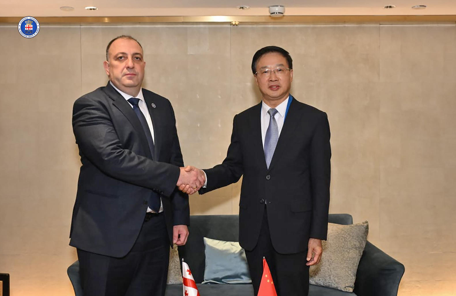 გენერალური პროკურორი გიორგი გვარაკიძე ჩინეთის სახალხო რესპუბლიკის გენერალური პროკურორის პირველ მოადგილეს ტონგ იანმინგს შეხვდა
