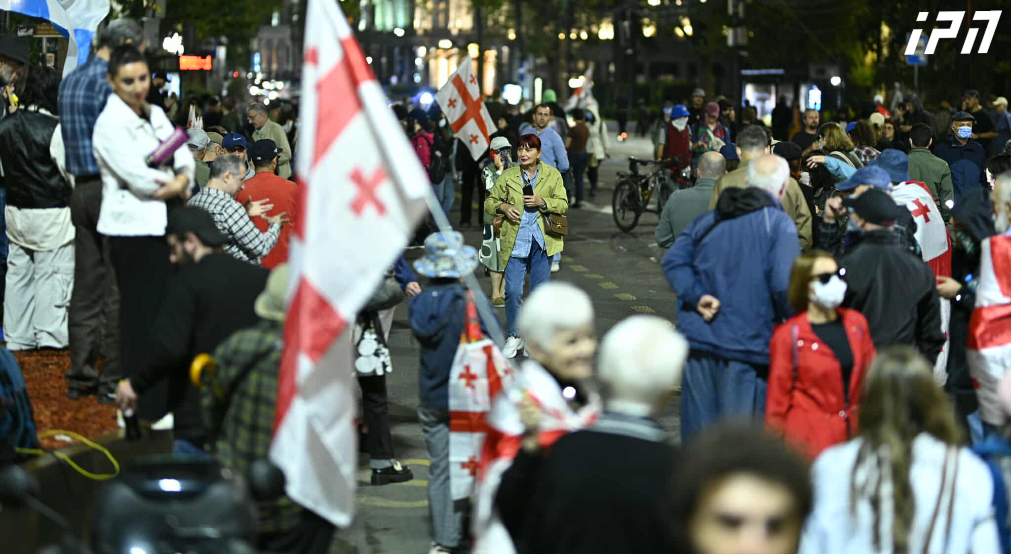 რუსთაველის გამზირზე საპროტესტო აქცია განახლდა