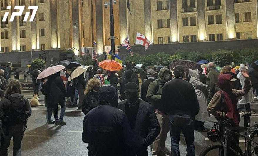 რუსთაველის გამზირზე საპროტესტო აქცია მიმდინარეობს