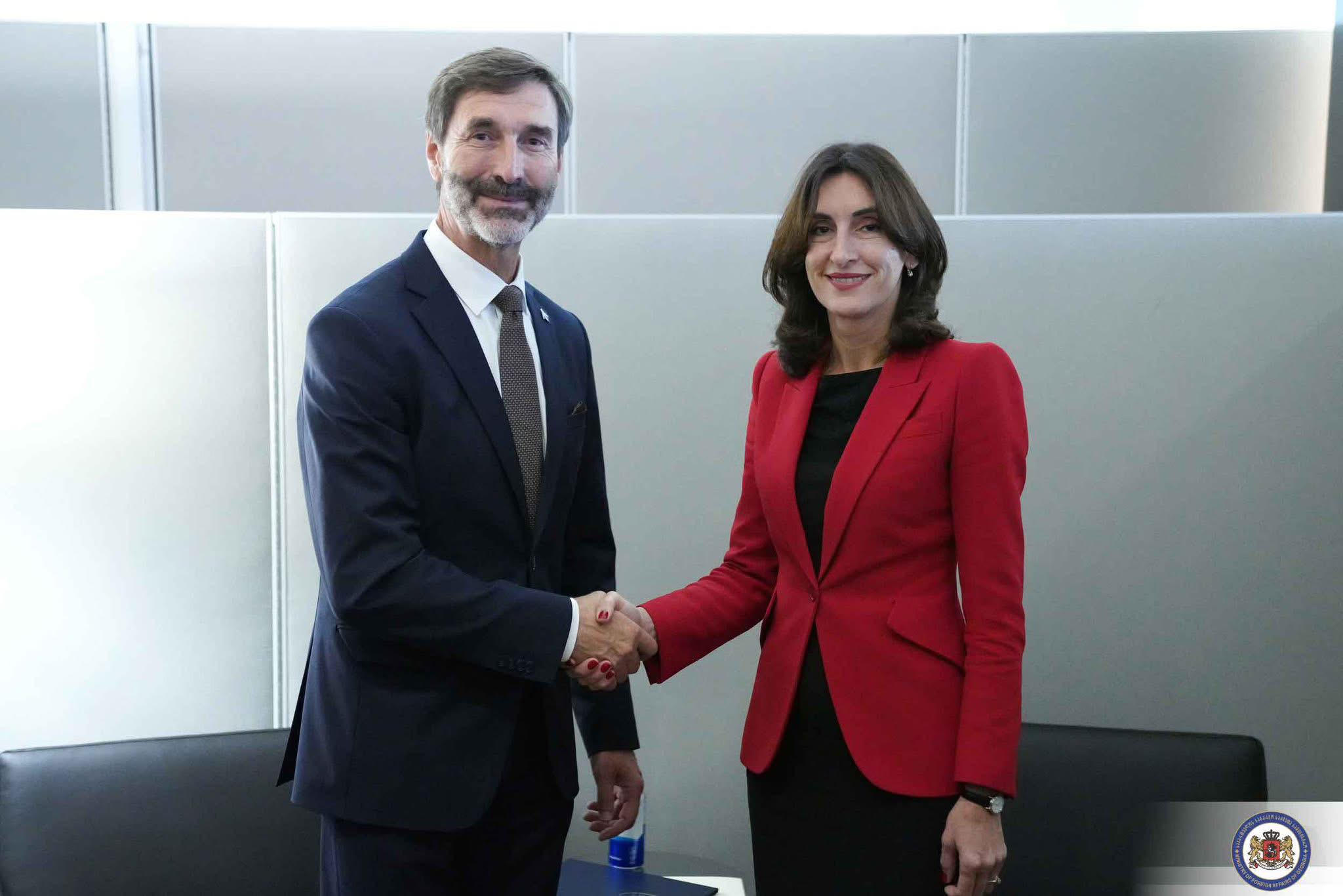 მაკა ბოჭორიშვილმა, გაეროს გენერალური ასამბლეის ფარგლებში, სლოვაკ კოლეგასთან შეხვედრა გამართა