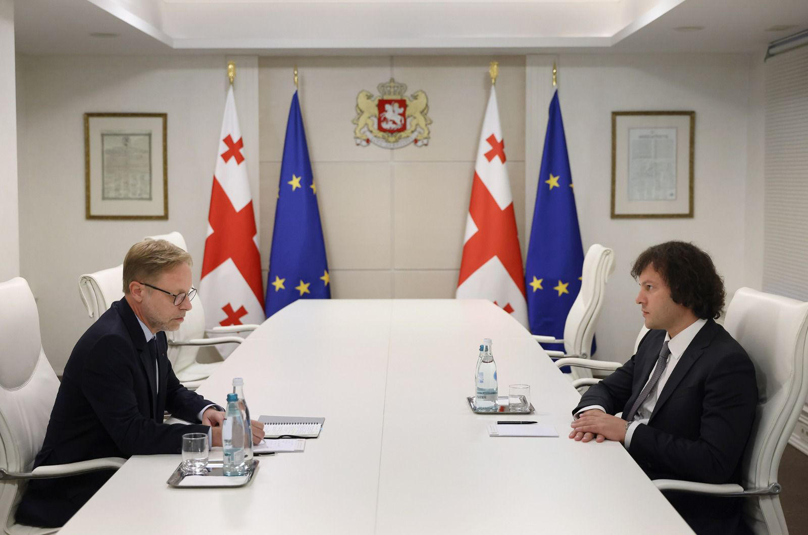 პრემიერ-მინისტრი საფრანგეთის ახლად დანიშნულ ელჩს შეხვდა