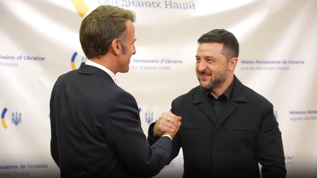 ვოლოდიმირ ზელენსკიმ და ემანუელ მაკრონმა საჰაერო თავდაცვის გაძლიერება და რუსეთის წინააღმდეგ სანქციები განიხილეს