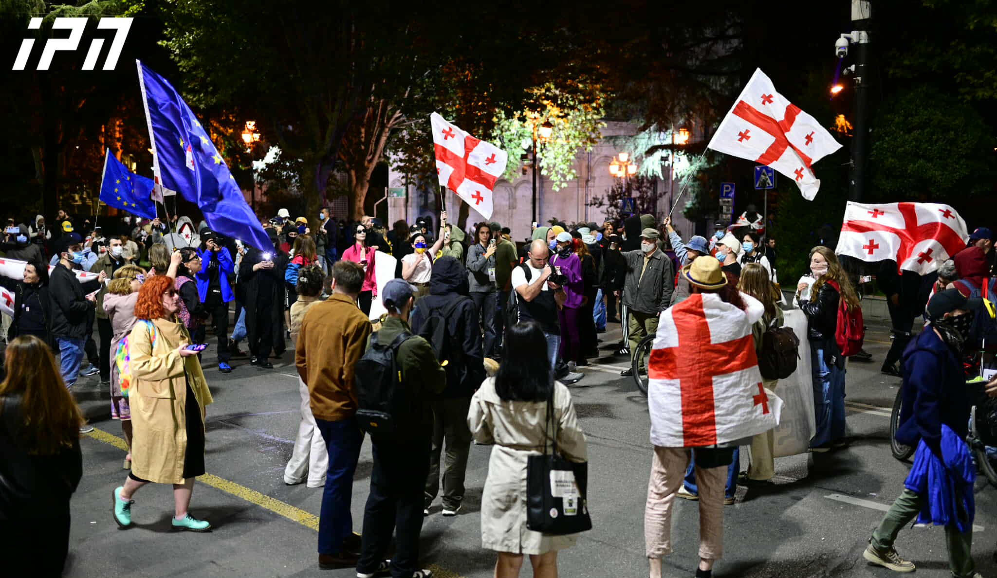 რუსთაველის გამზირზე საპროტესტო აქცია განახლდა