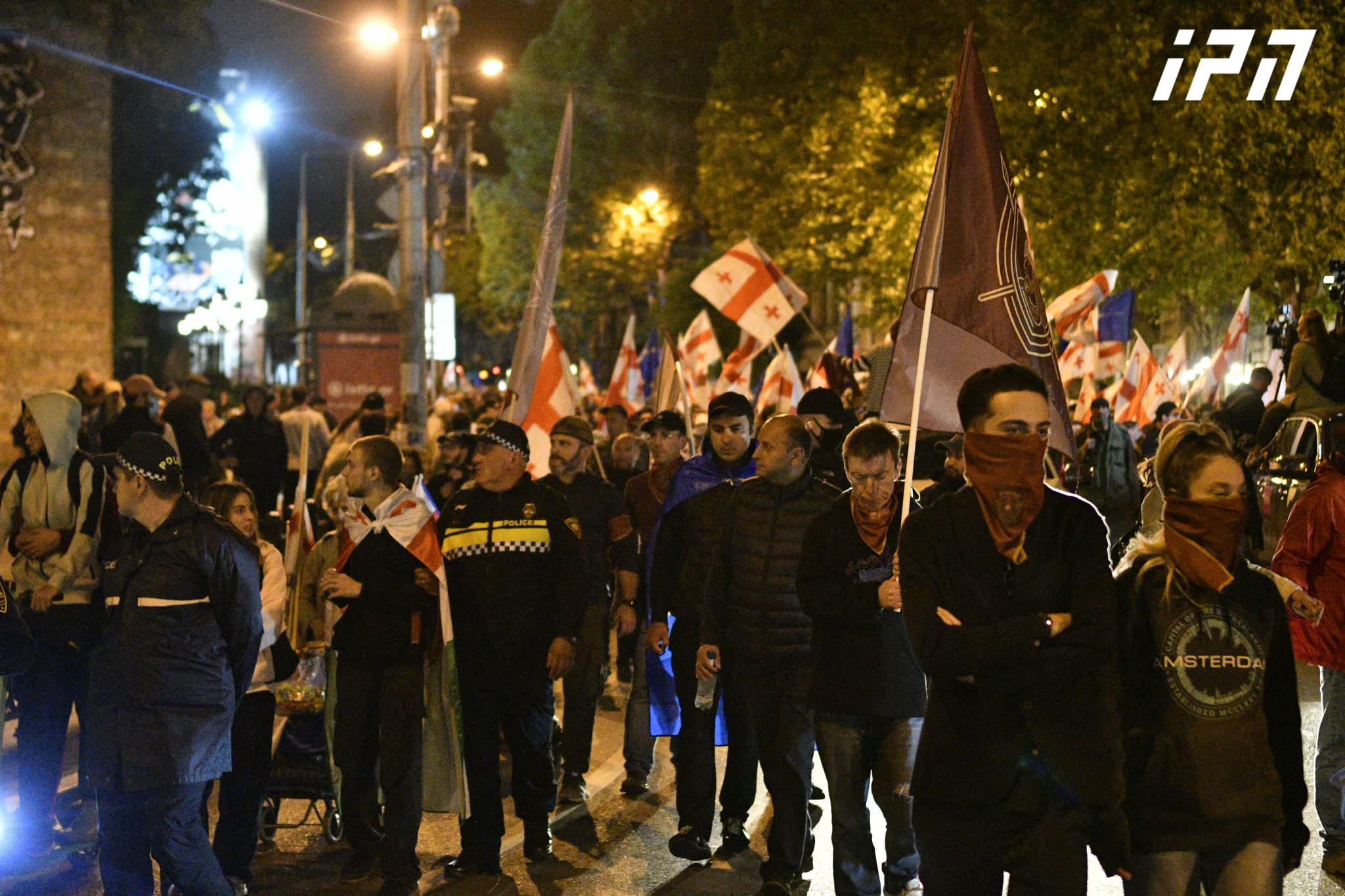 რუსთაველის გამზირზე საპროტესტო აქცია მიმდინარეობს