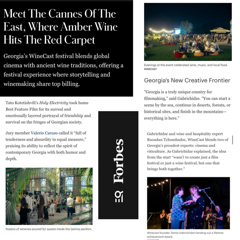 ამერიკული „ფორბსი“ ფესტივალ „ვაინქასთს“ ვრცელ სტატიას უძღვნის და მას აღმოსავლეთის კანს უწოდებს