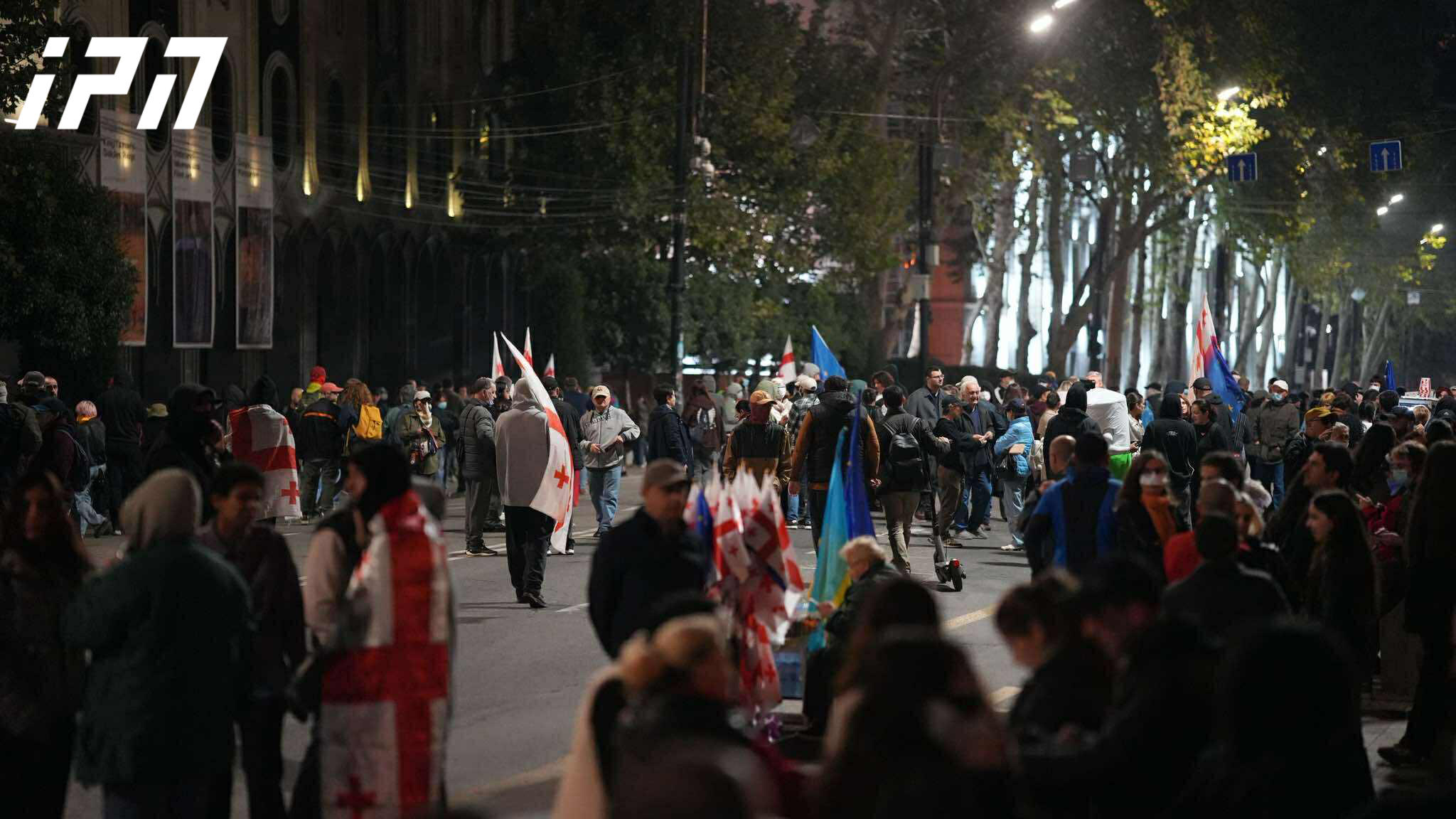 რუსთაველის გამზირზე საპროტესტო აქცია მიმდინარეობს