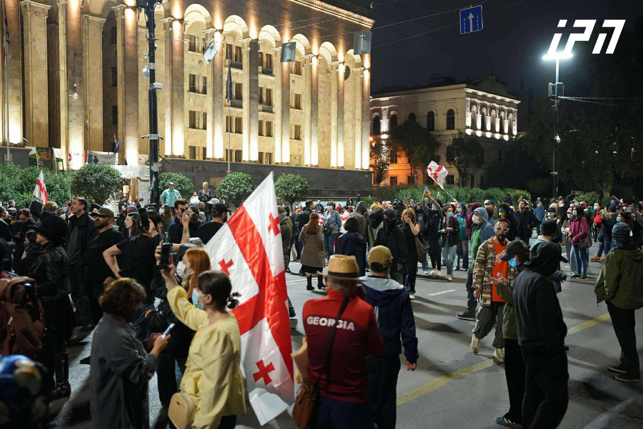 რუსთაველის გამზირზე საპროტესტო აქცია მიმდინარეობს