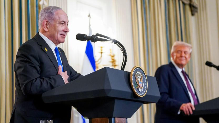 დონალდ ტრამპი ბენიამინ ნეთანიაჰუზე - ბიბიმ მითხრა: „ვერ ვიჯერებ, ახლა ყველას მოვწონვარ“, მე ვუთხარი: „ისრაელს მსოფლიოს წინააღმდეგ ბრძოლა არ შეუძლია“ - ის ახლა ამას ძალიან კარგად ხვდება! ვფიქრობთ, „ჰამასი“ მძევლებს ორშაბათს გაათავისუფლებს