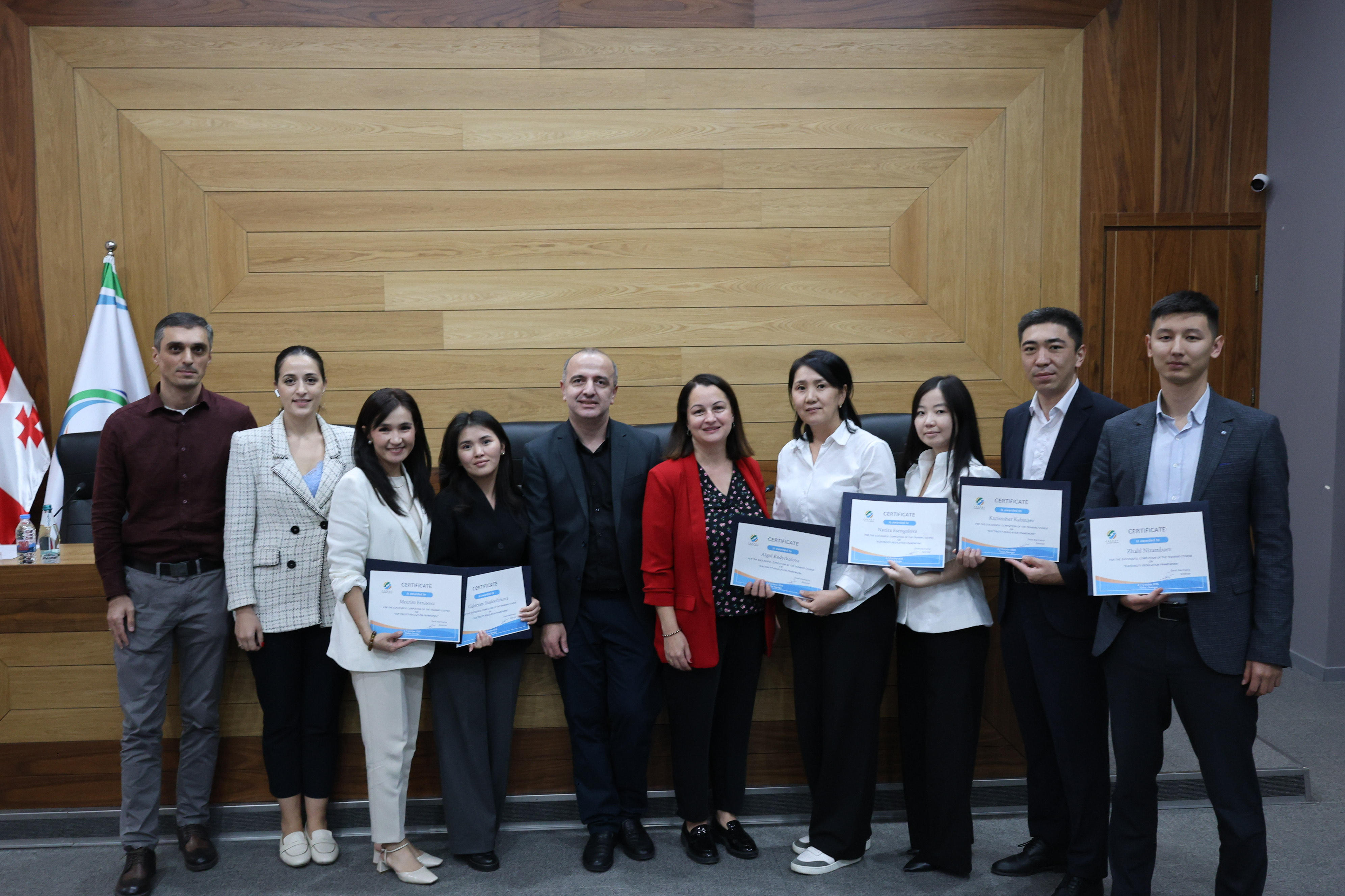 ენერგეტიკის სასწავლო ცენტრში ყირგიზეთის ენერგეტიკის რეგულირების დეპარტამენტის თანამშრომლებისათვის სასწავლო კურსი ჩატარდა