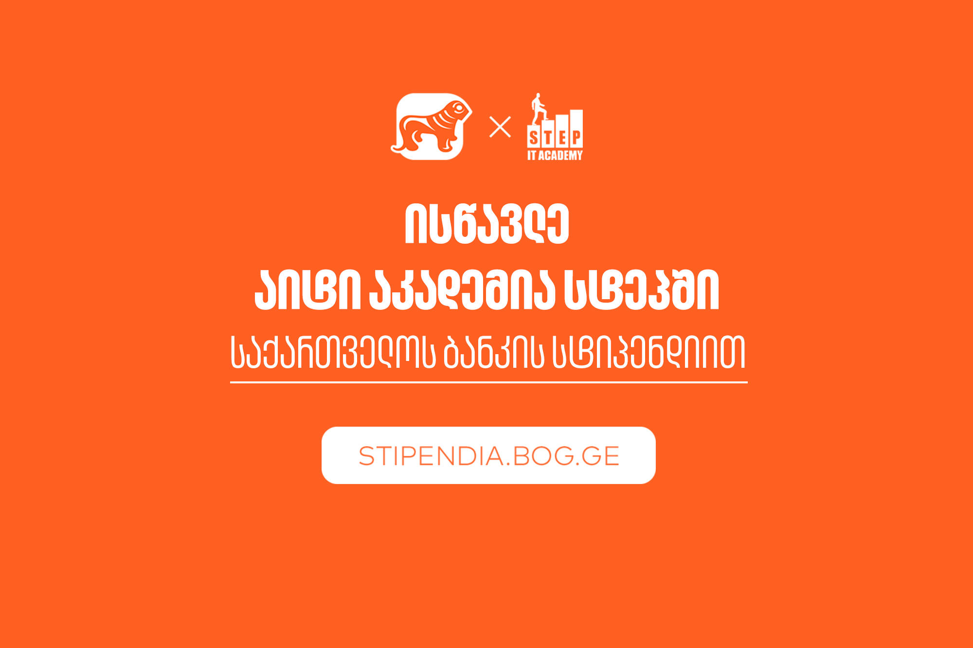 მიიღე „საქართველოს ბანკის“ სტიპენდია IT აკადემია Step-ში და დაეუფლე ახალ პროფესიას