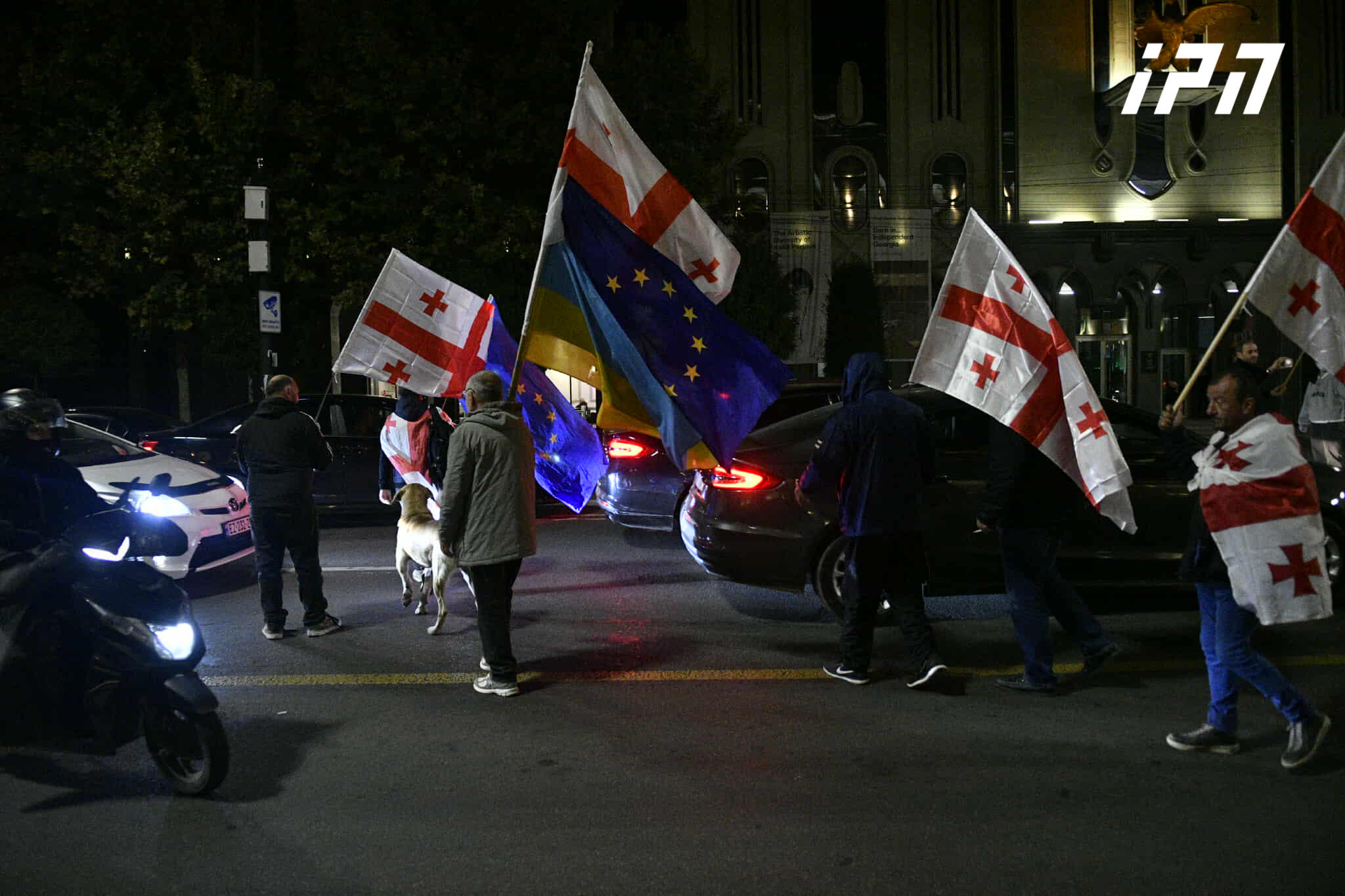 რუსთაველის გამზირზე საპროტესტო აქცია მიმდინარეობს