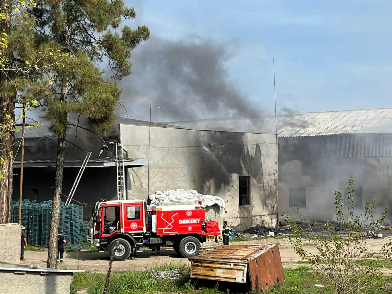 გურჯაანში, პლასტმასის ქარხანაში ხანძარი იყო