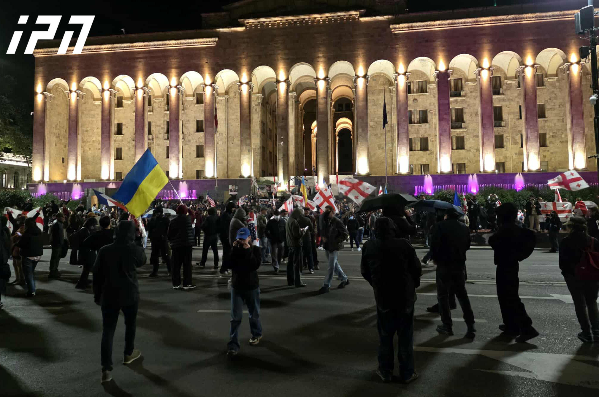 აქციის მონაწილეებმა რუსთაველის გამზირი გადაკეტეს