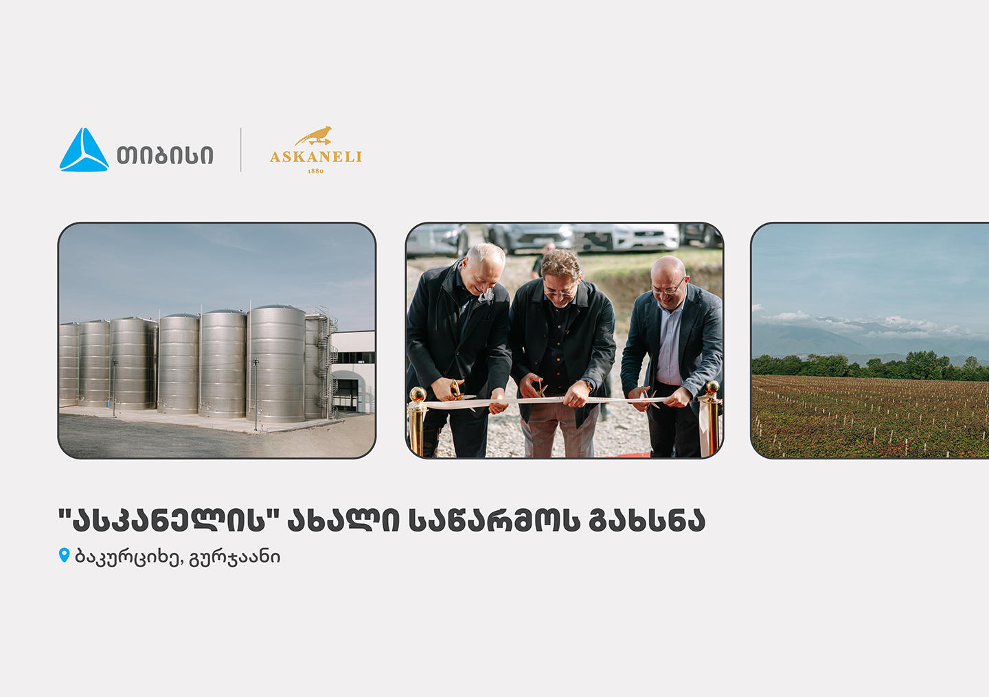„თიბისის“ მხარდაჭერით, ბაკურციხეში „ასკანელის“ ქარხანა გაიხსნა