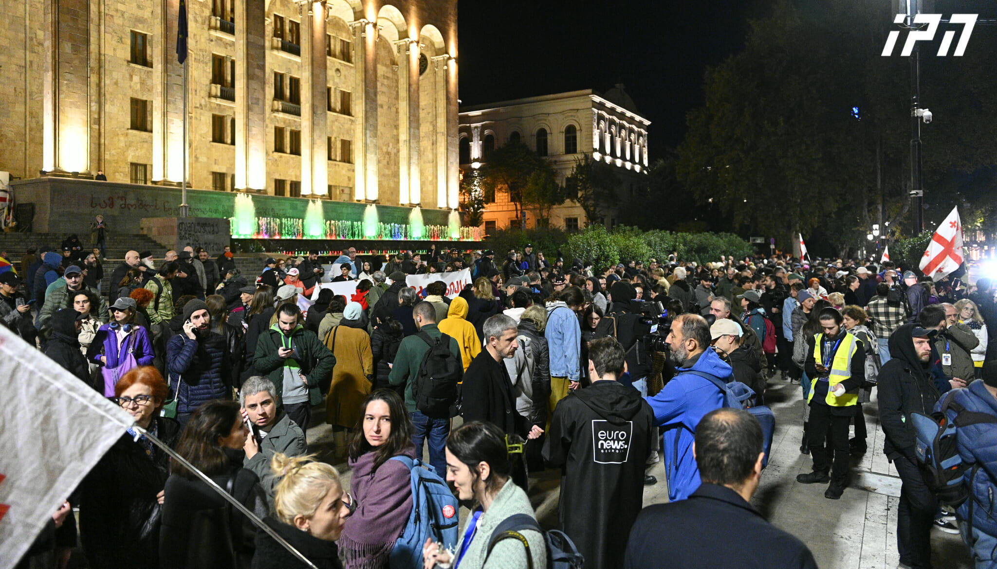 რუსთაველის გამზირზე საპროტესტო აქცია მიმდინარეობს