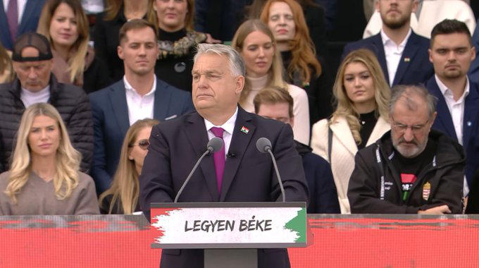 ვიქტორ ორბანი - ბრიუსელი უნგრეთის ომში ჩათრევას ცდილობს - მთავრობის შეცვლის მხარდაჭერა ომის მხარდაჭერას ნიშნავს