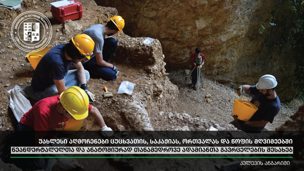 ილიას სახელმწიფო უნივერსიტეტში, 2016-2025 წლებში მოქმედი სამეცნიერო გუნდის „პლეისტოცენის გარდატეხები კავკასიაში: ჰომინინები, გარემო და კულტურა” არქეოლოგიური და პალეობიოლოგიური კვლევის ანგარიშის წარდგენა გაიმართება