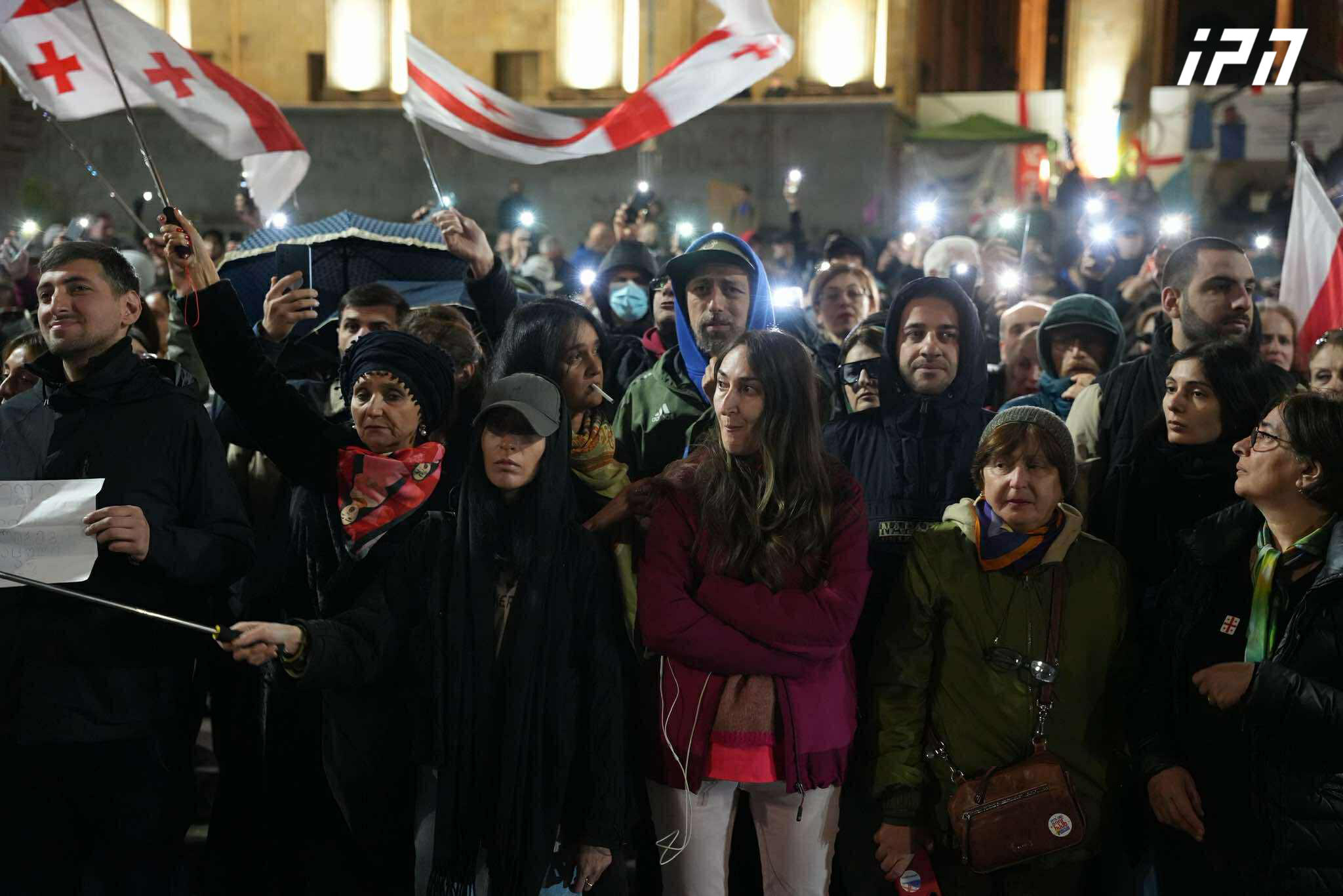 რუსთაველის გამზირზე საპროტესტო აქცია მიმდინარეობს