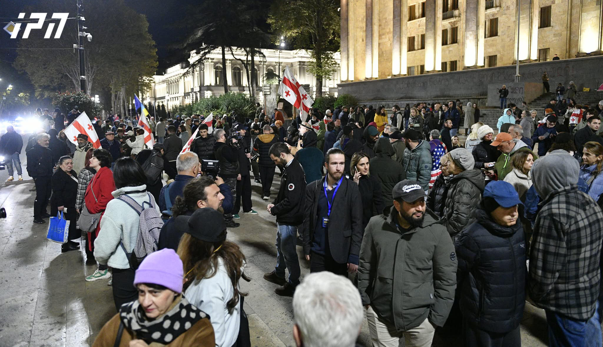 რუსთაველის გამზირზე საპროტესტო აქცია მიმდინარეობს