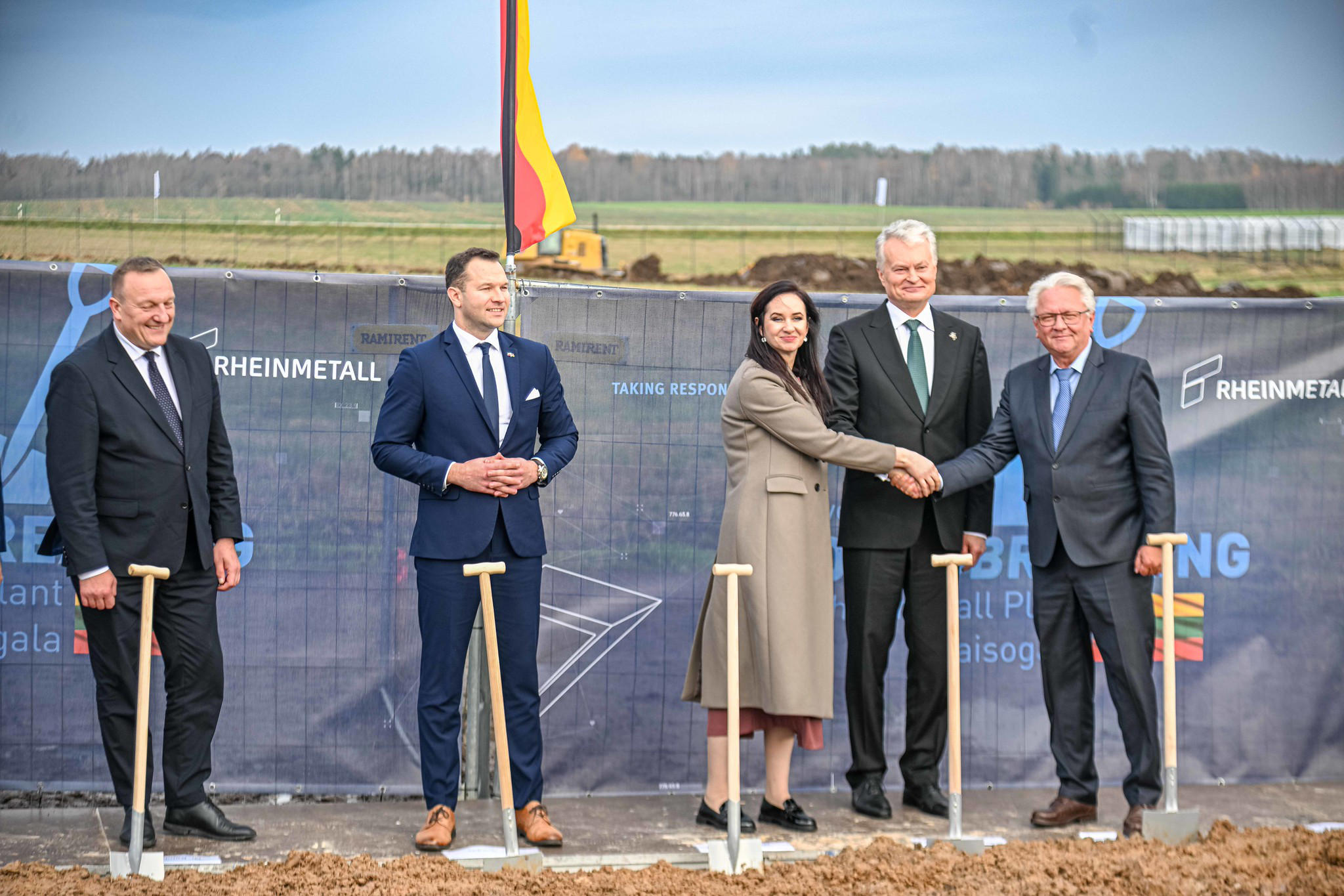 Rheinmetall-მა ლიეტუვაში საარტილერიო საბრძოლო მასალის ქარხნის მშენებლობა დაიწყო