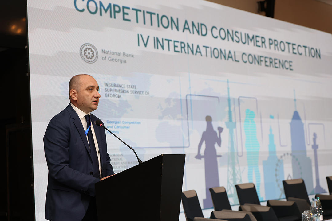 ირაკლი ლექვინაძე - კონკურენციისა და მომხმარებლის უფლებების დაცვის შესახებ IV საერთაშორისო კონფერენცია ეხმაურება კონკურენციის საერთაშორისო დღეს და მისი მიზანია, საზოგადოებასთან ერთად, სფეროში მიღწეული შედეგები და გამოწვევები განიხილოს