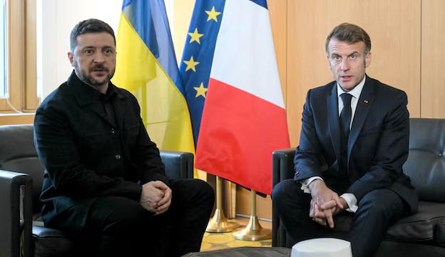 ემანუელ მაკრონი პარიზში ვოლოდიმირ ზელენსკის შეხვდება