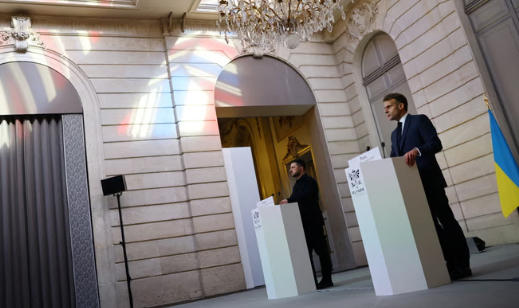 ემანუელ მაკრონი - საჰაერო თავდაცვის სისტემებისა და თვითმფრინავების შეძენის შესახებ დადებული ხელშეკრულება უკრაინის შეიარაღებულ ძალებს გააძლიერებს