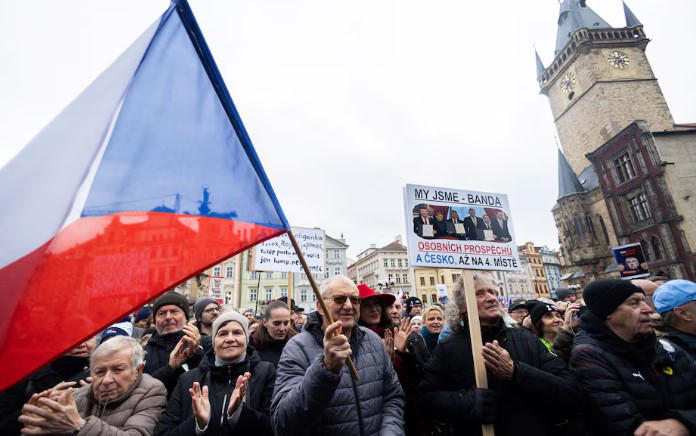 ჩეხეთსა და სლოვაკეთში ანტისამთავრობო საპროტესტო აქციები გაიმართა