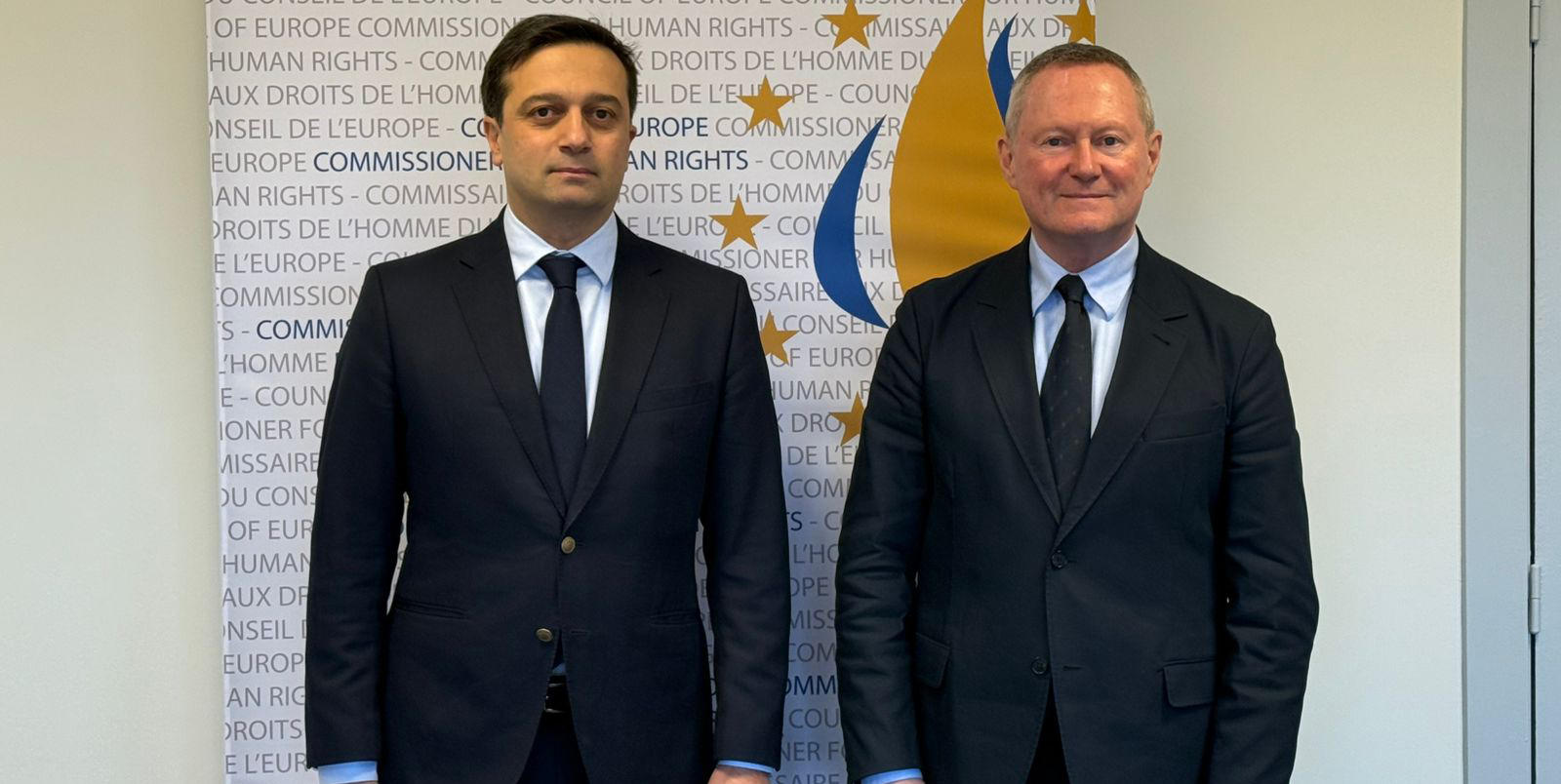 სახალხო დამცველი ევროპის საბჭოს ადამიანის უფლებათა კომისარს შეხვდა