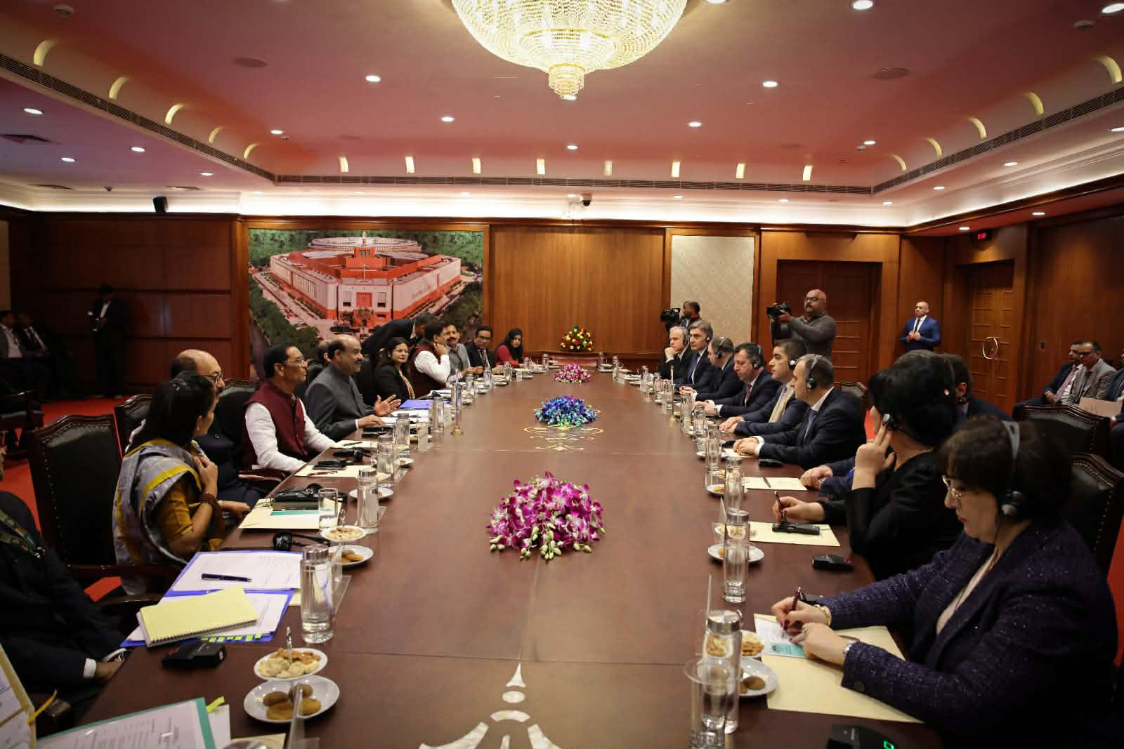 შალვა პაპუაშვილი ინდოეთის პარლამენტის ქვედა პალატის თავმჯდომარეს შეხვდა