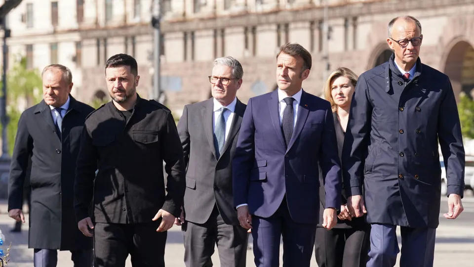 გერმანული მედია ავრცელებს სატელეფონო საუბრიდან ფრაგმენტებს, რომელიც მათი ინფორმაციით, ვოლოდიმირ ზელენსკისა და ევროპელ ლიდერებს შორის გაიმართა