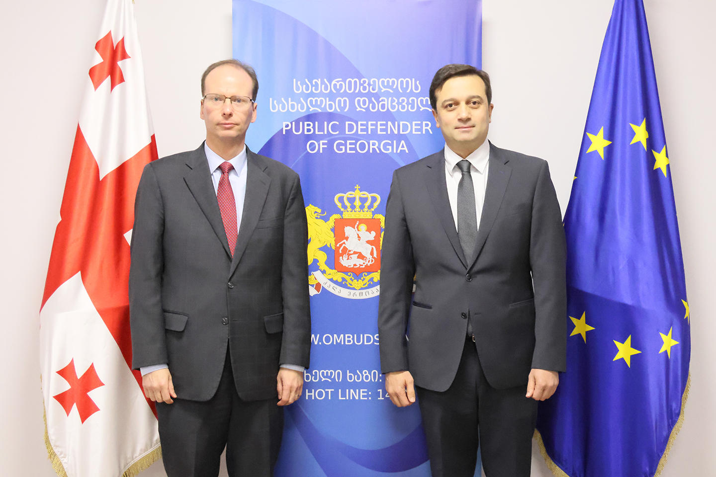 სახალხო დამცველი საქართველოში აშშ-ს ელჩის დროებით მოვალეობის შემსრულებელს შეხვდა