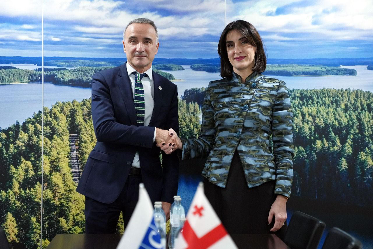 ეუთო-ს მინისტერიალის ფარგლებში მაკა ბოჭორიშვილი ეუთო-ს საპარლამენტო ასამბლეის პრეზიდენტს შეხვდა