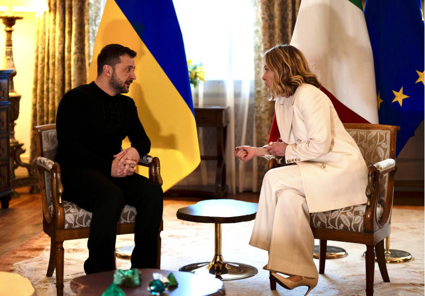 ვოლოდიმირ ზელენსკიმ და ჯორჯია მელონიმ სამშვიდობო პროცესის შესახებ ისაუბრეს