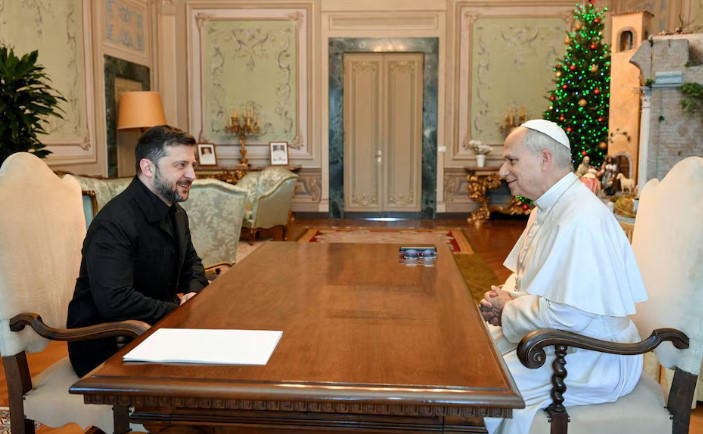 Reuters - ვოლოდიმირ ზელენსკი რომის პაპს შეხვდა