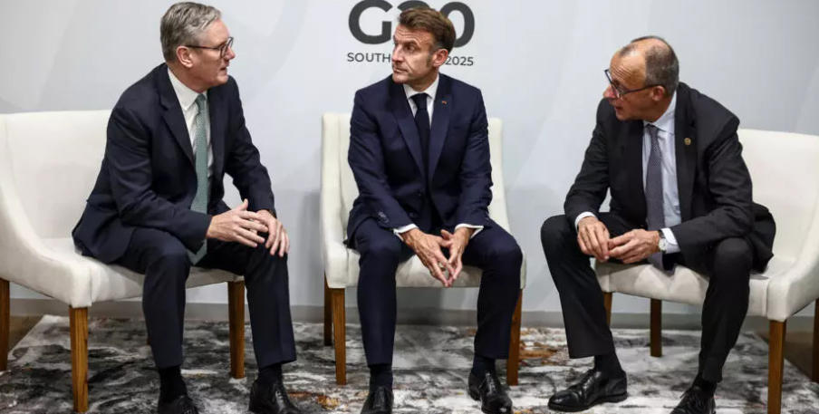 ემანუელ მაკრონმა, ფრიდრიხ მერცმა და კირ სტარმერმა დონალდ ტრამპთან სატელეფონო საუბარი გამართეს