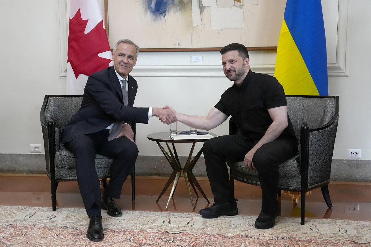 ვოლოდიმირ ზელენსკიმ და მარკ კარნიმ სამშვიდობო მოლაპარაკებების საკითხი განიხილეს