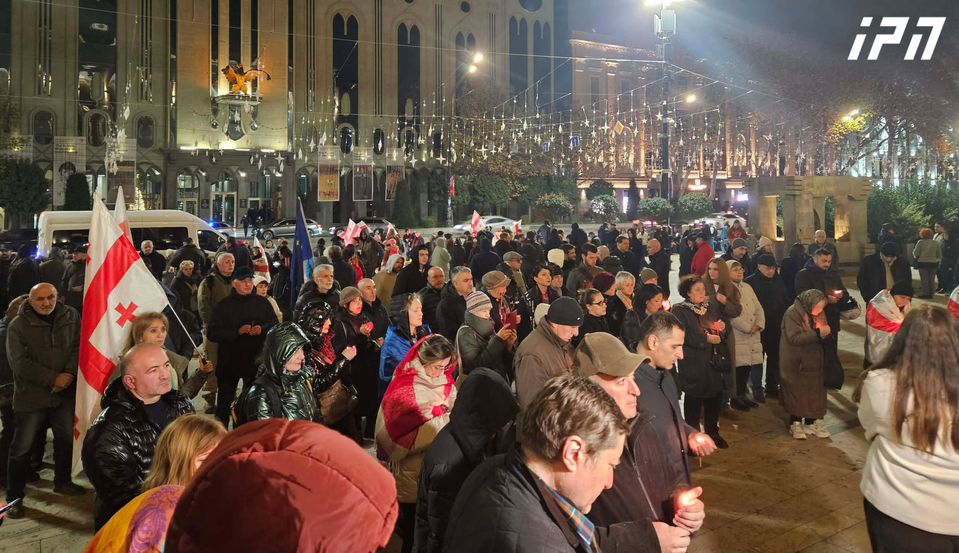 რუსთაველის გამზირზე საპროტესტო აქცია განახლდა