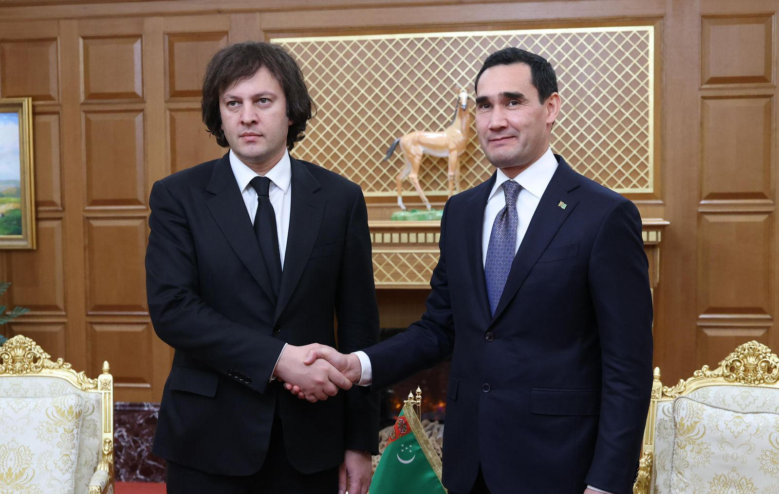 ირაკლი კობახიძე თურქმენეთის პრეზიდენტ სერდარ ბერდიმუჰამედოვს შეხვდა