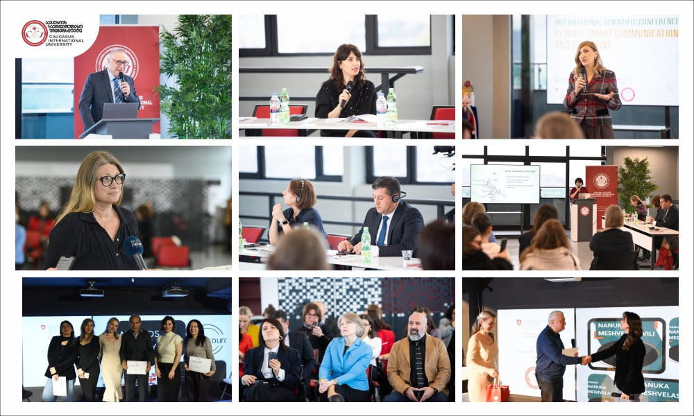 კავკასიის საერთაშორისო უნივერსიტეტმა სამეცნიერო კონფერენციას - „აგროეკოლოგიური და კლიმატგონივრული რეპორტინგი და კომუნიკაცია“ უმასპინძლა
