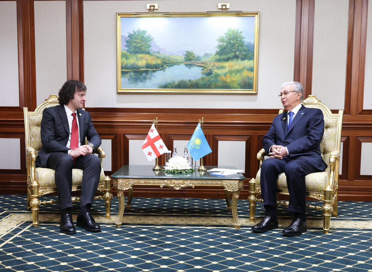 ირაკლი კობახიძე ყაზახეთის რესპუბლიკის პრეზიდენტ კასიმ-ჟომარტ ტოკაევს შეხვდა