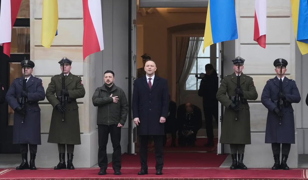 ვოლოდიმირ ზელენსკი ვარშავაში კაროლ ნავროცკის შეხვდა