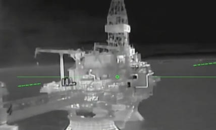 უკრაინამ კასპიის ზღვაში „ლუკოილის“ სამი რუსული საბურღი პლატფორმა დაბომბა