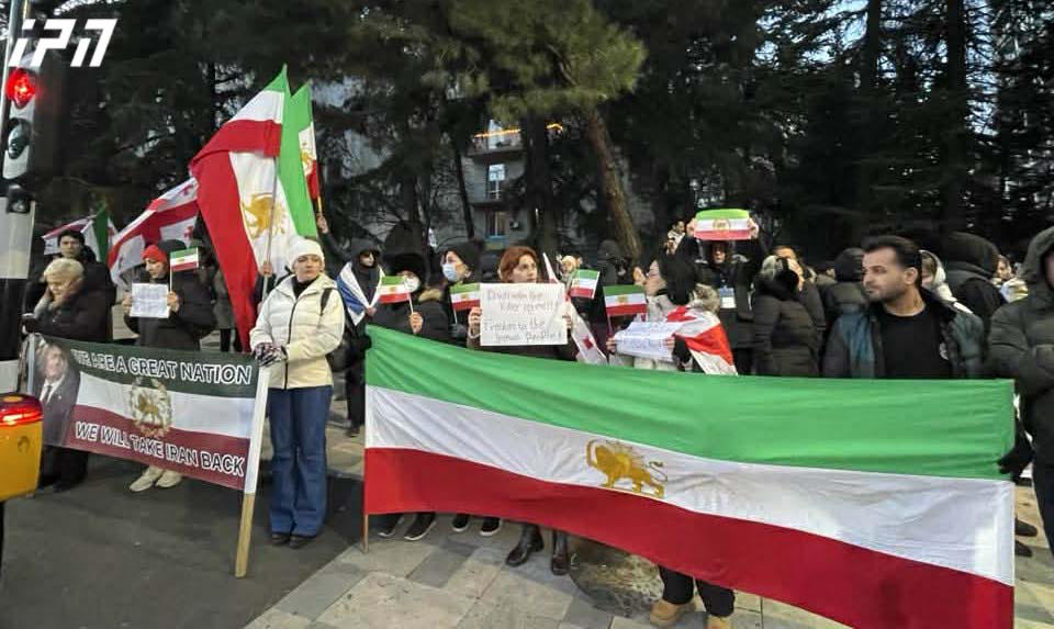 Demonstration underway near Iranian embassy in Tbilisi