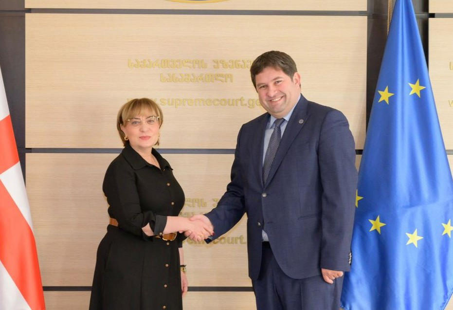 ადვოკატთა ასოციაციის თავმჯდომარე უზენაესი სასამართლოს თავმჯდომარეს შეხვდა