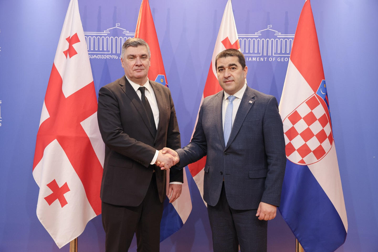 შალვა პაპუაშვილი ხორვატიის პრეზიდენტს შეხვდა