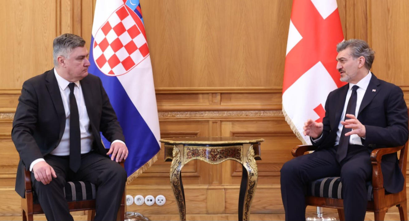 Mikheil Kavelashvili holds bilateral meeting with Croatian President