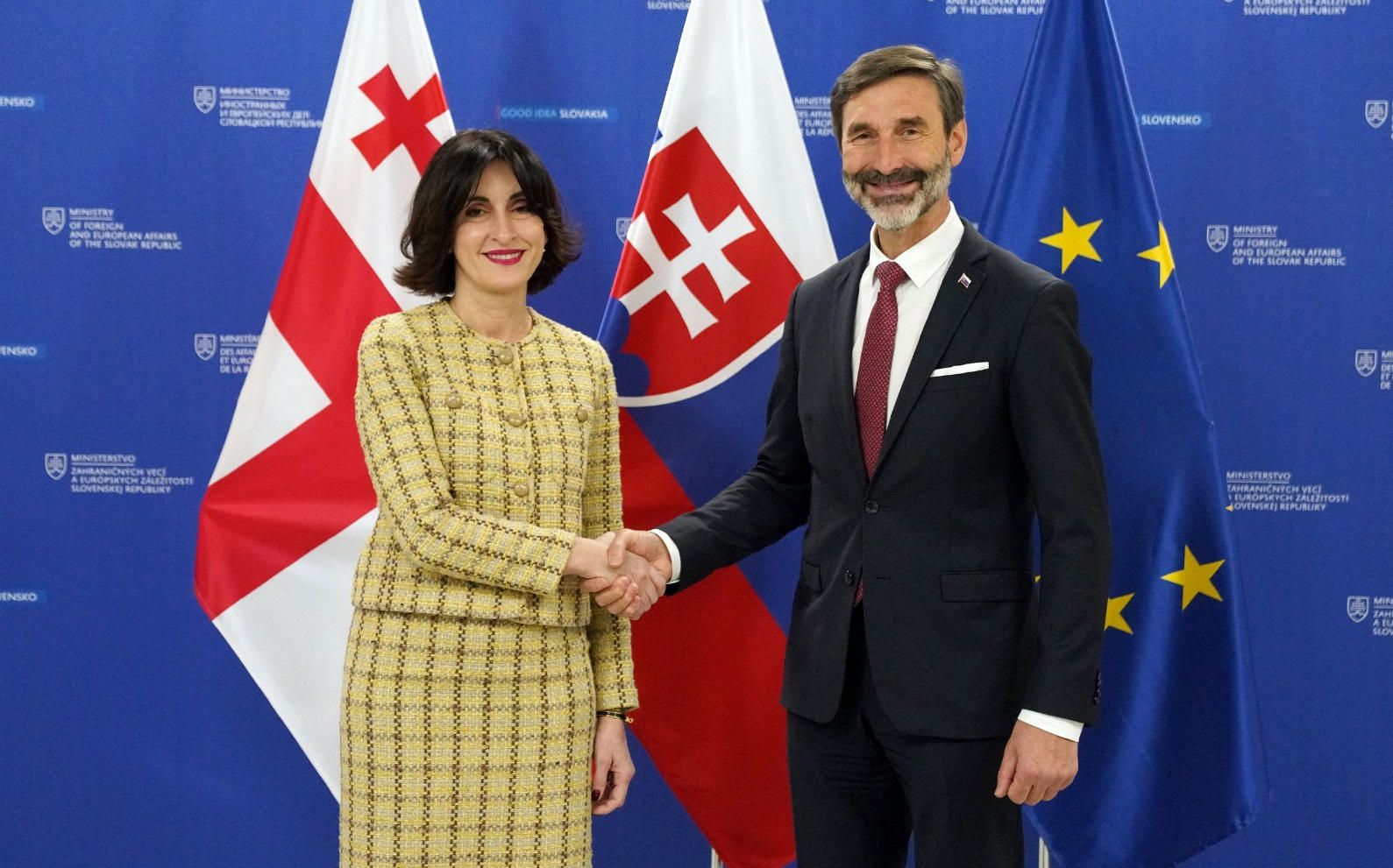 მაკა ბოჭორიშვილი სლოვაკეთის საგარეო და ევროპულ საქმეთა მინისტრს შეხვდა