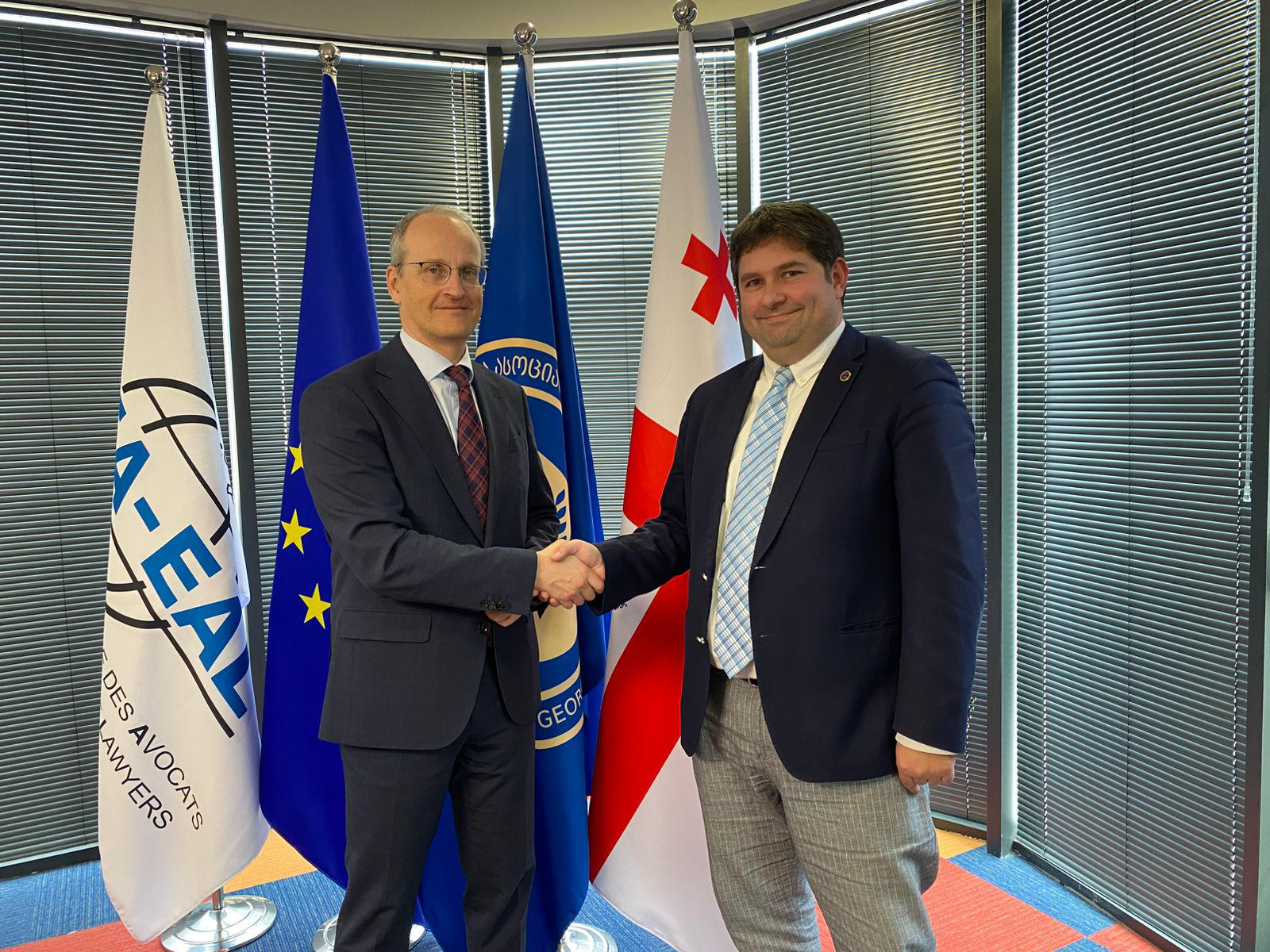 ადვოკატთა ასოციაციის თავმჯდომარემ საქართველოში ესპანეთის სამეფოს საქმეთა რწმუნებულს უმასპინძლა