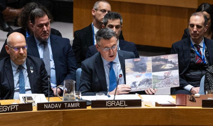 ისრაელის საგარეო საქმეთა მინისტრი გაერო-ში რუსეთის ელჩის გამოსვლაზე - უნდა ვაღიარო, თავი ძლივს შევიკავე, რომ ხმამაღლა არ გამცინებოდა